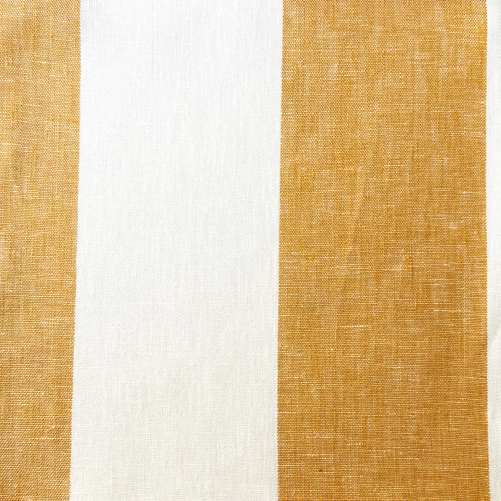 Newport 100% Linen Large Stripe Fabric