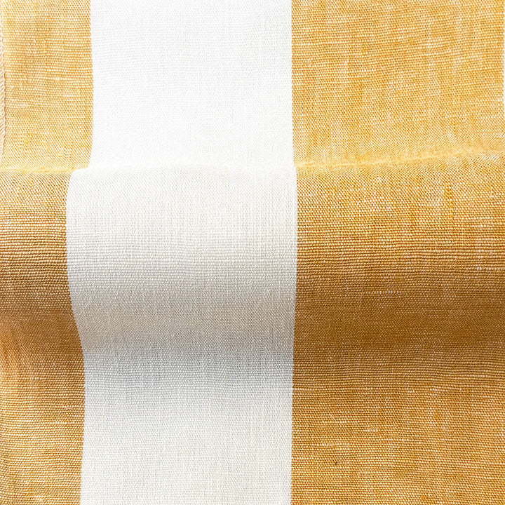 Newport 100% Linen Large Stripe Fabric