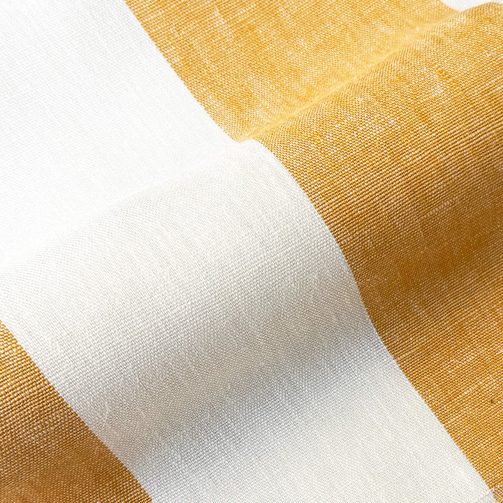 Newport 100% Linen Large Stripe Fabric