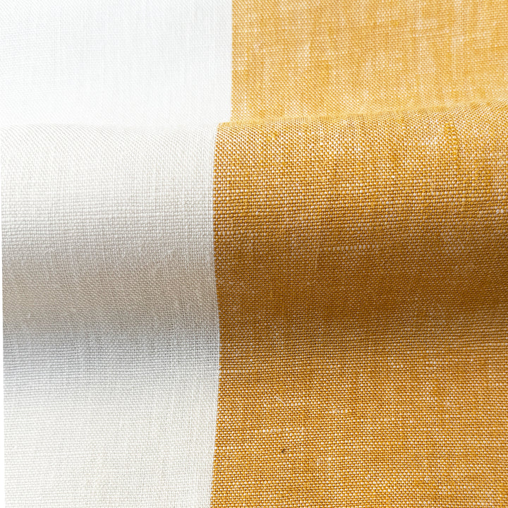 Newport 100% Linen Large Stripe Fabric