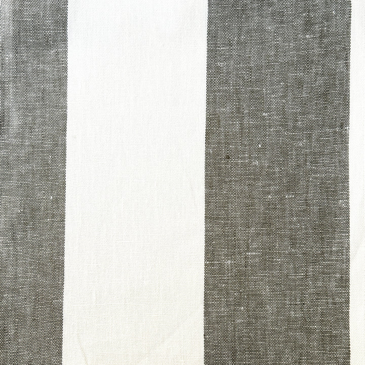 Newport 100% Linen Large Stripe Fabric