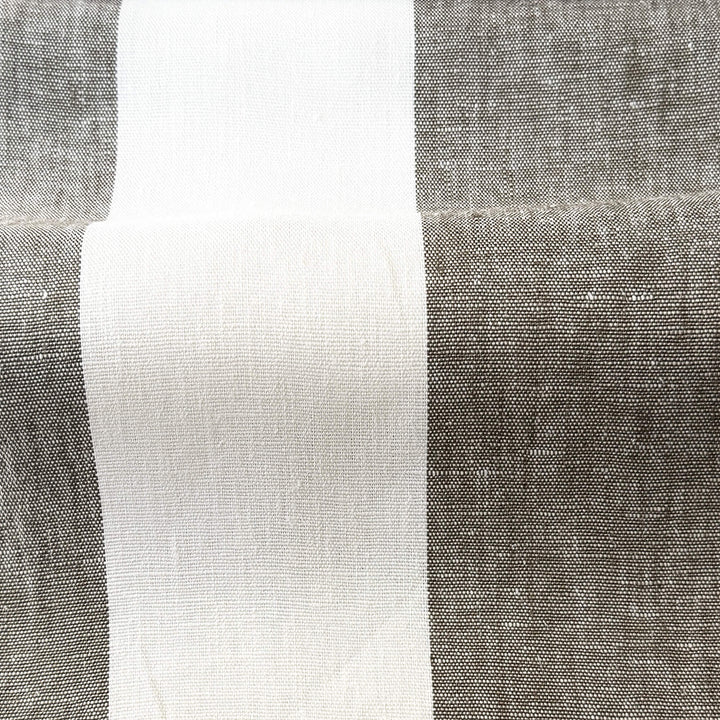 Newport 100% Linen Large Stripe Fabric
