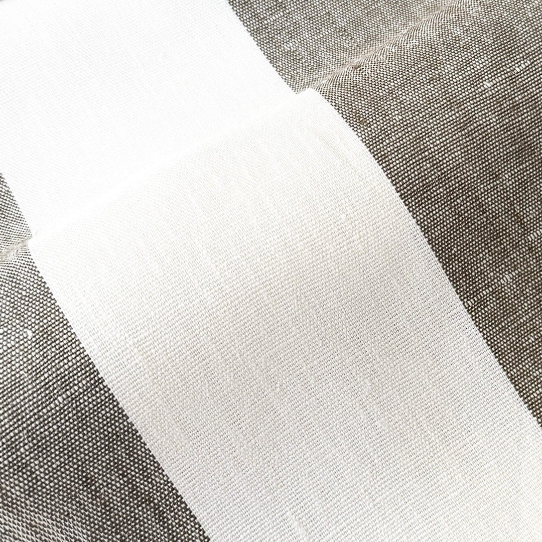 Newport 100% Linen Large Stripe Fabric