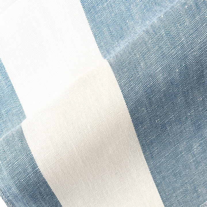 Newport 100% Linen Large Stripe Fabric