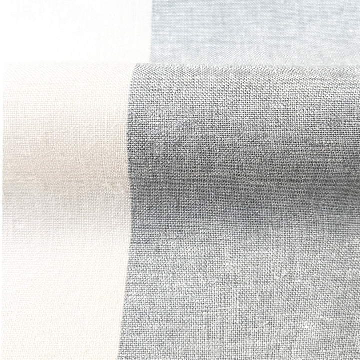 Newport 100% Linen Large Stripe Fabric
