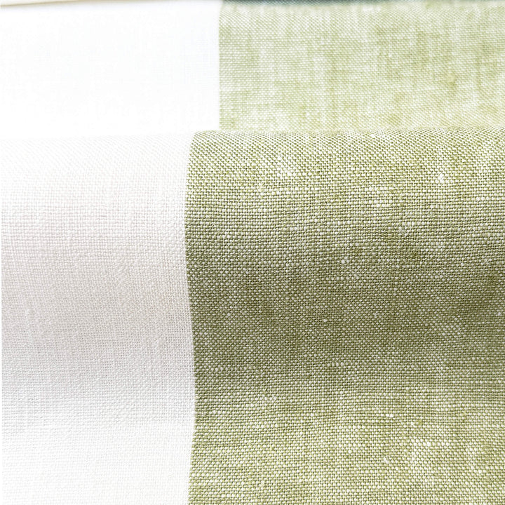 Newport 100% Linen Large Stripe Fabric