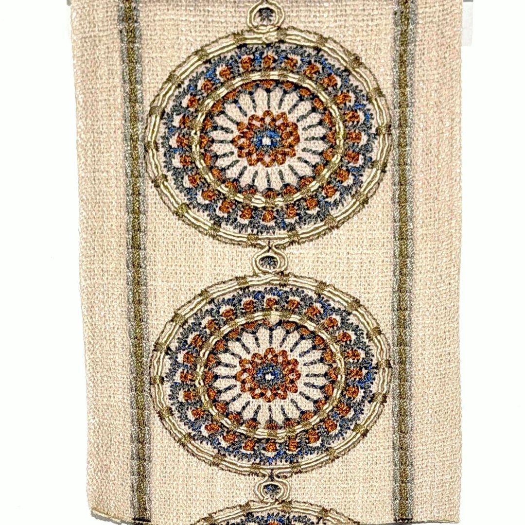 Medina Spice 4.3 inch embroidery decorative ribbon tape trim