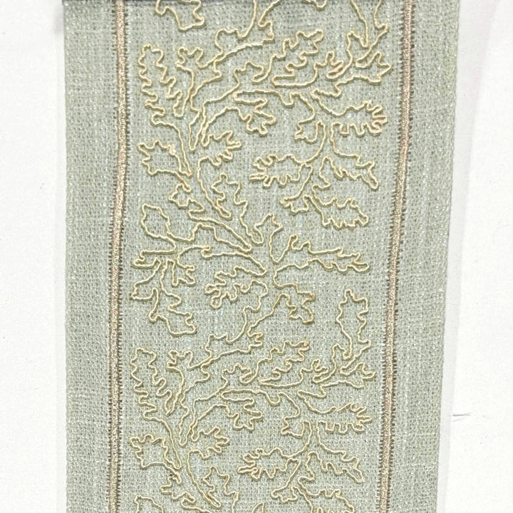 Corliss Seafoam 4.3 inch embroidery decorative ribbon tape trim