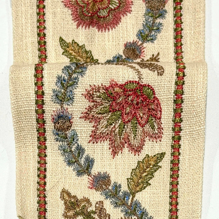 Seraphine Rose 4.3 inch embroidery decorative ribbon tape trim