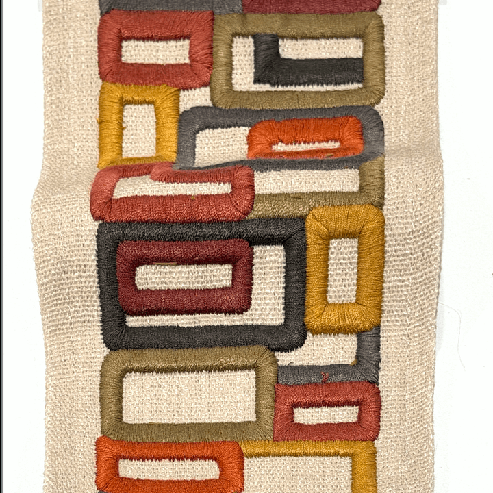 Brickell Spice Multi 4.3 inch embroidery decorative ribbon tape trim