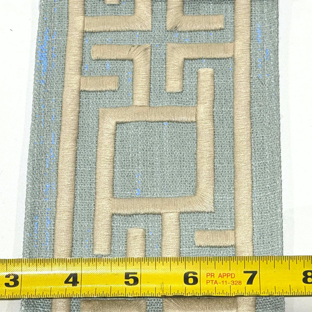 Kyoto Sky Blue 4.3 inch embroidery decorative ribbon tape trim