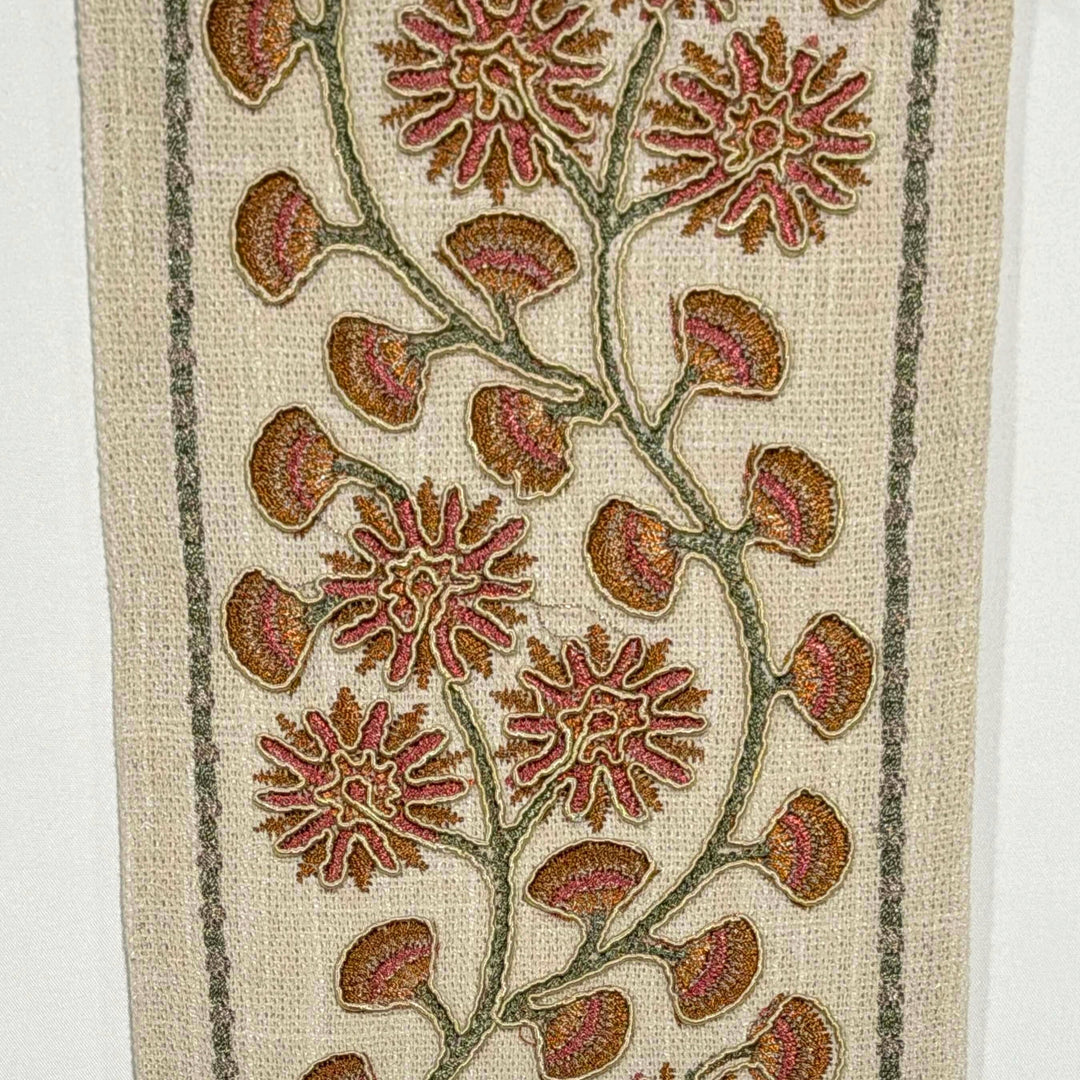 Chrysanthe Terracotta 4.7 inch embroidery decorative ribbon tape trim