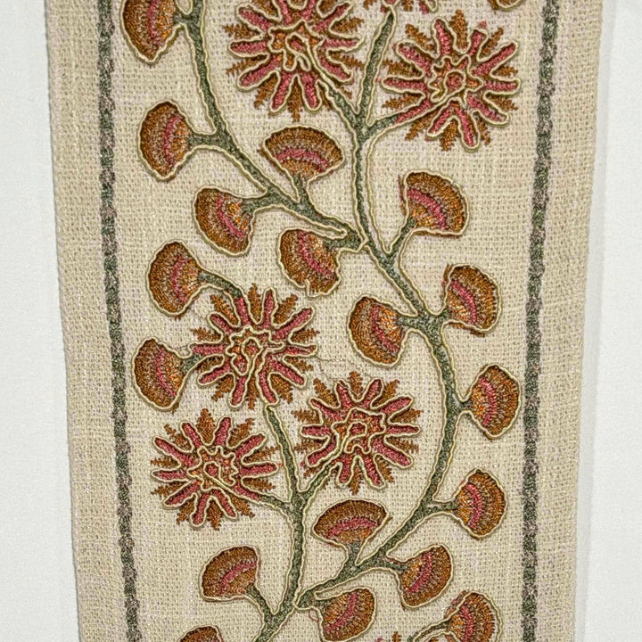 Chrysanthe Terracotta 4.7 inch embroidery decorative ribbon tape trim
