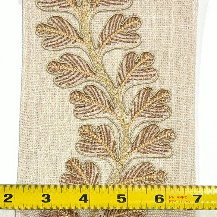 Oakhaven Rose Gold 4.7 inch embroidery decorative ribbon tape trim