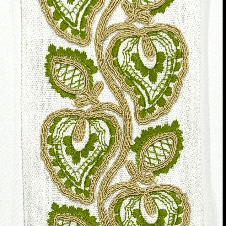 Pomona Lime Green 4.7 inch embroidery decorative ribbon tape trim