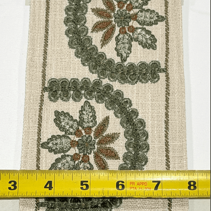 Florentina Sage 4.7 inch embroidery decorative ribbon tape trim