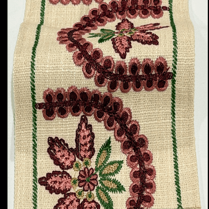 Florentina Berry 4.7 inch embroidery decorative ribbon tape trim