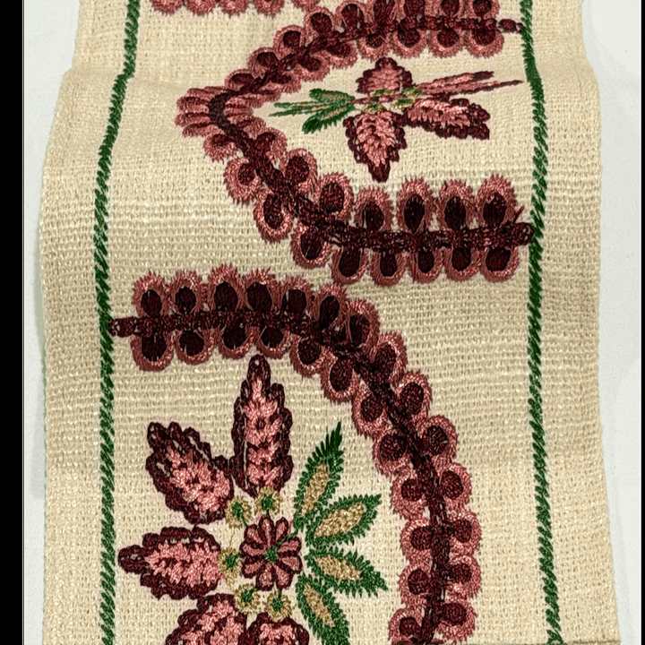 Florentina Berry 4.7 inch embroidery decorative ribbon tape trim