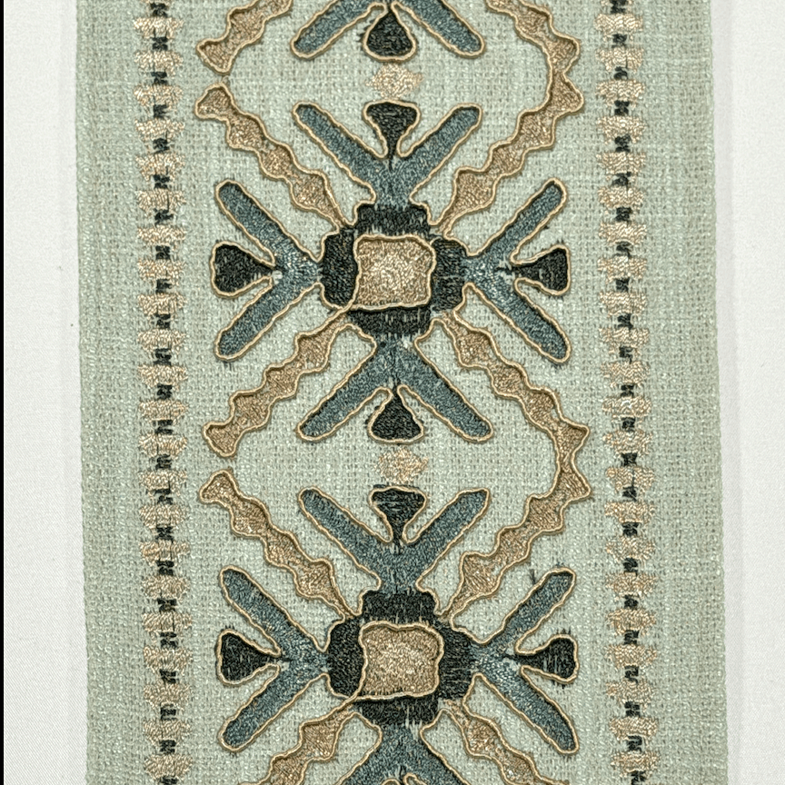 Anatolia Seaglass 4.7 inch embroidery decorative ribbon tape trim