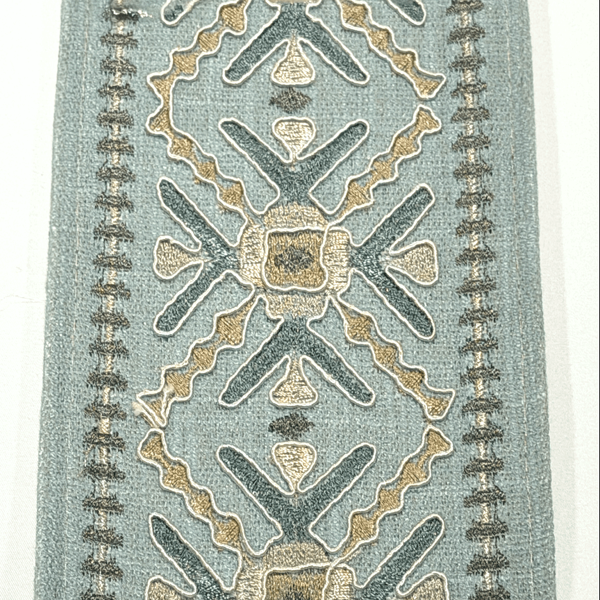 Anatolia Mist Blue 4.7 inch embroidery decorative ribbon tape trim