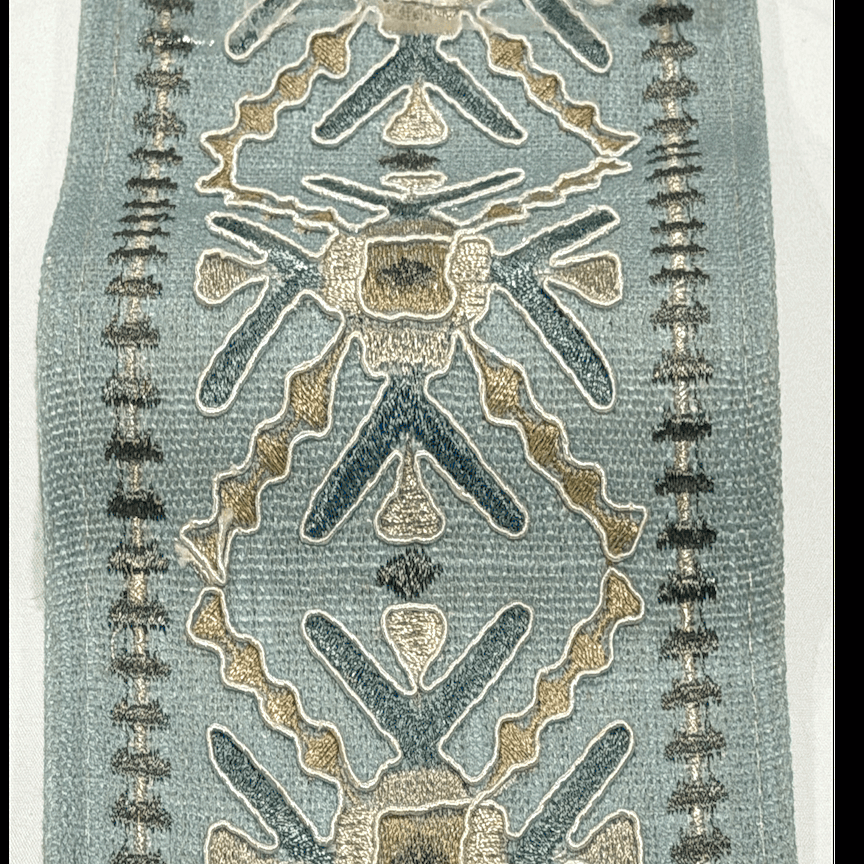 Anatolia Mist Blue 4.7 inch embroidery decorative ribbon tape trim