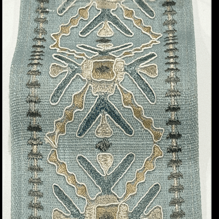 Anatolia Mist Blue 4.7 inch embroidery decorative ribbon tape trim