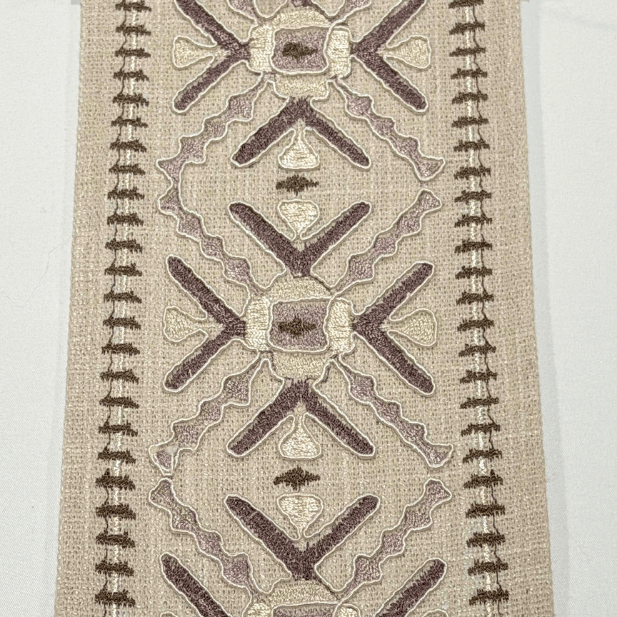 Anatolia Lavender 4.7 inch embroidery decorative ribbon tape trim