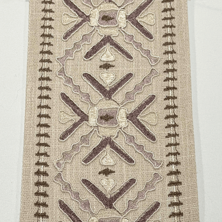 Anatolia Lavender 4.7 inch embroidery decorative ribbon tape trim