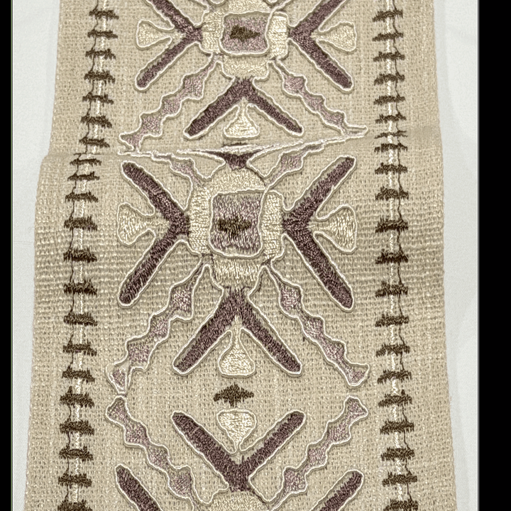 Anatolia Lavender 4.7 inch embroidery decorative ribbon tape trim