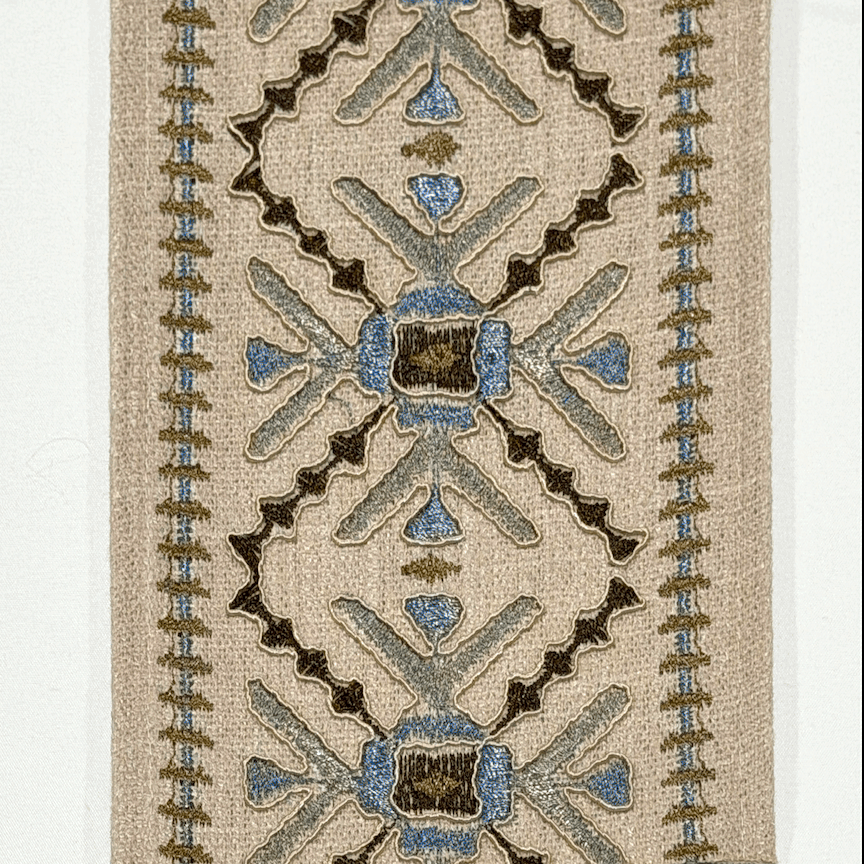 Anatolia Mocha 4.7 inch embroidery decorative ribbon tape trim