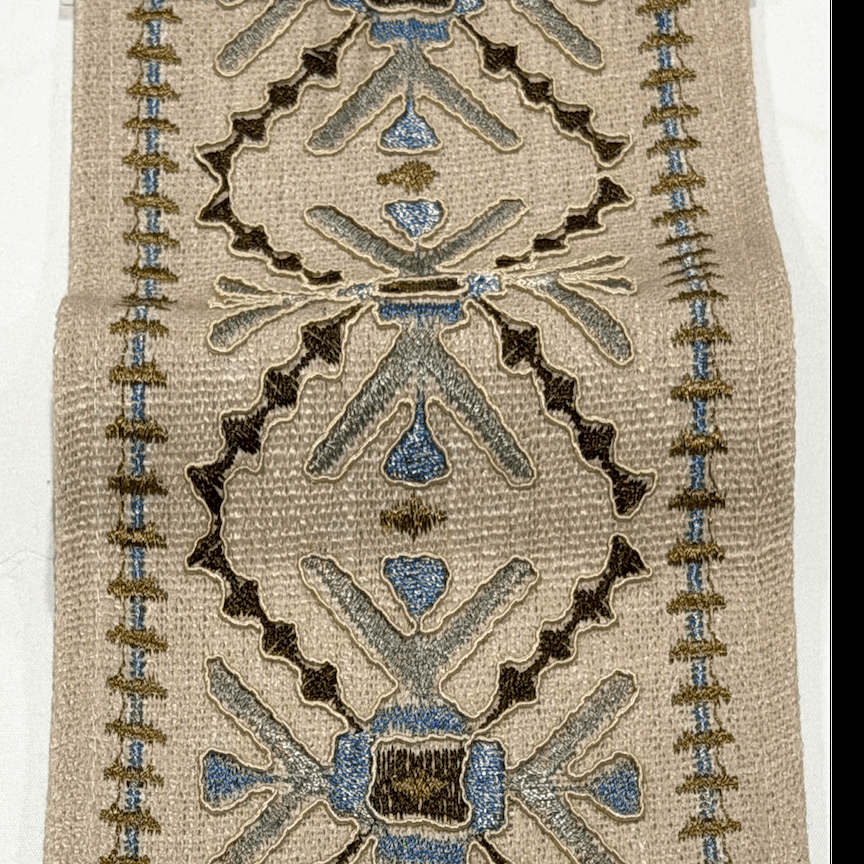 Anatolia Mocha 4.7 inch embroidery decorative ribbon tape trim