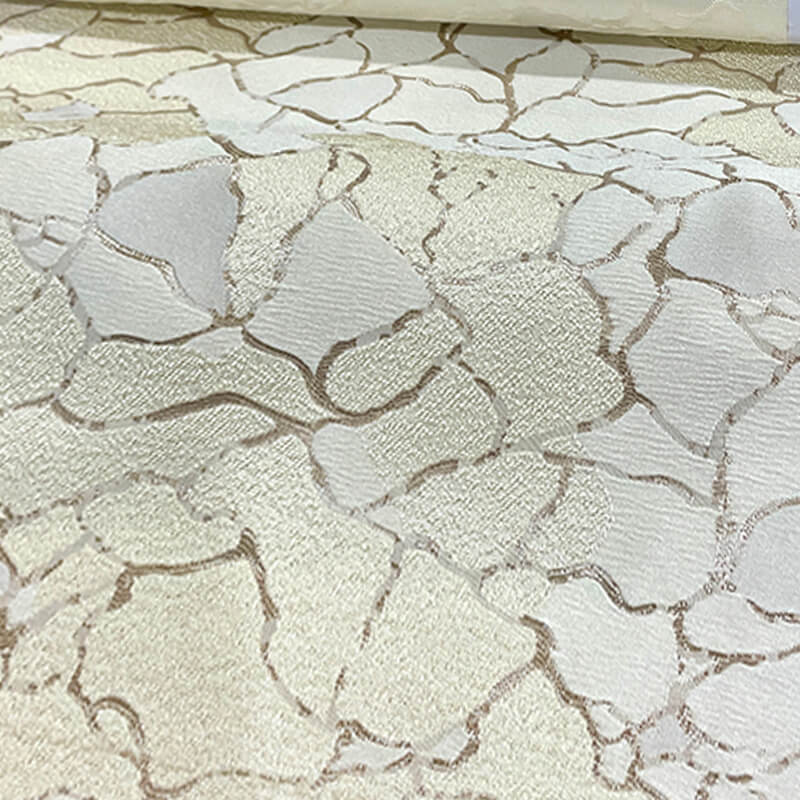 108" Wide ARC Light Brown Gold Beige Abstract Jacquard Fabric