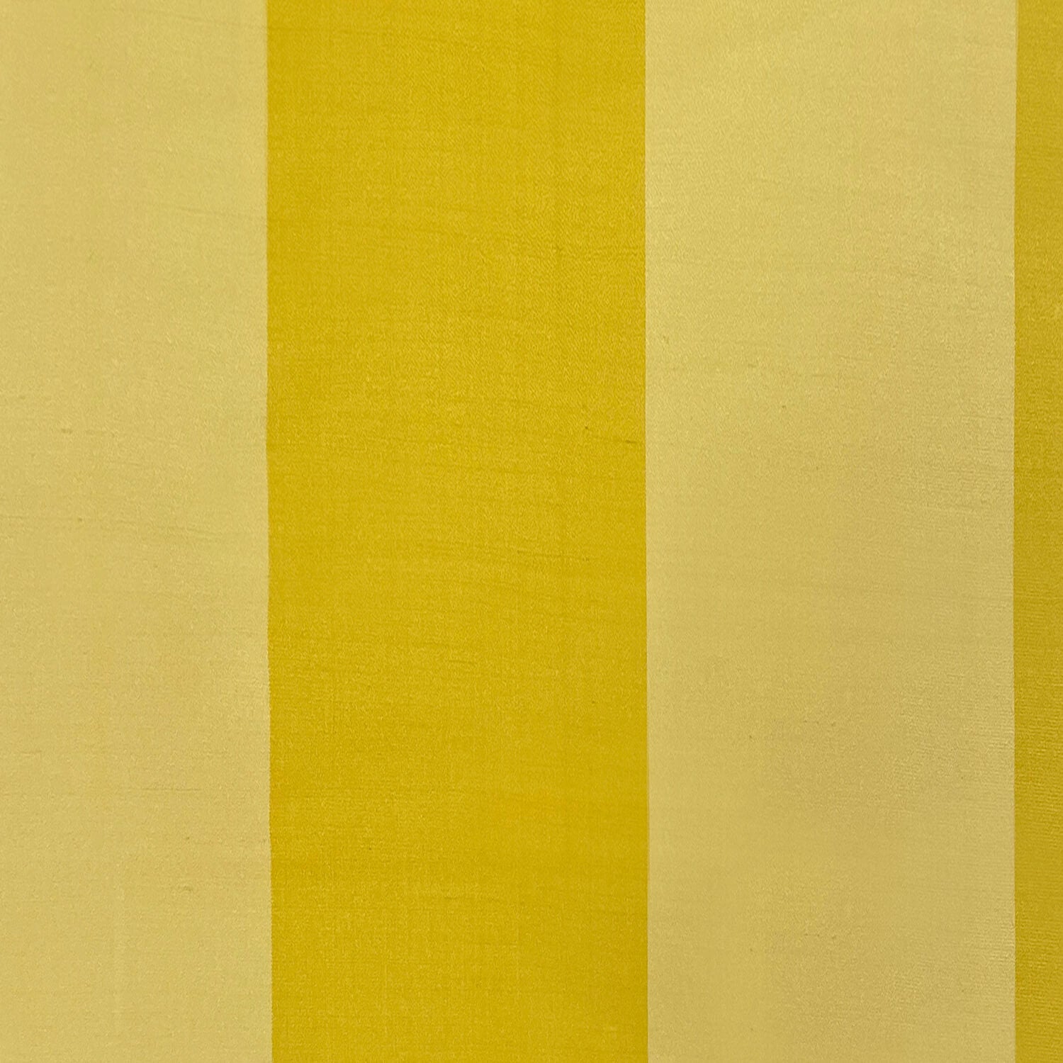 Dark Yellow Stripe Faux Silk Fabric Classic Modern Fabrics