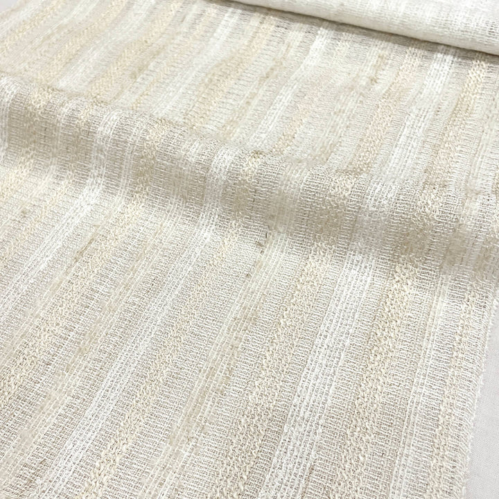 3 COLORS / 118 Inch Semi Sheer Soft Textured Two Tone Sheer Blend Linen / Drapery, Curtain, Costume, Apparel / Fabric by the Yard