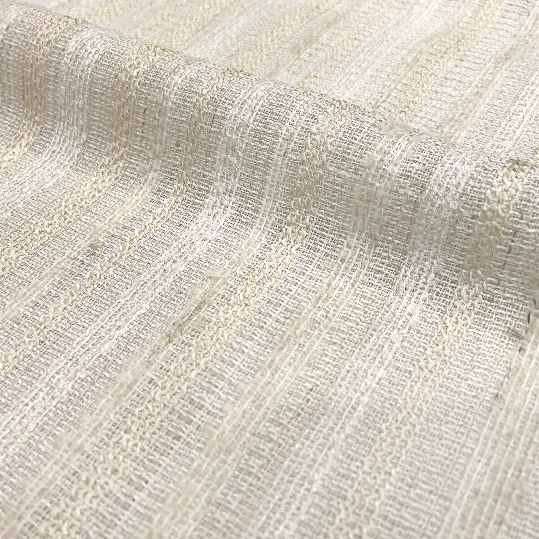 3 COLORS / 118 Inch Semi Sheer Soft Textured Two Tone Sheer Blend Linen / Drapery, Curtain, Costume, Apparel / Fabric by the Yard