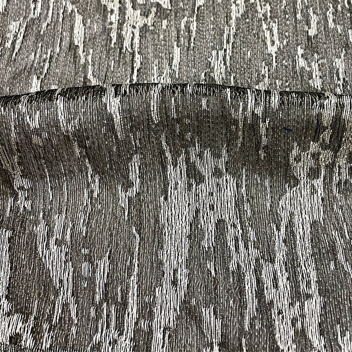 Lussuoso bicolore Beige grigio morbido misto lino/drappeggio, tenda, costume, abbigliamento/tessuto tagliato su misura