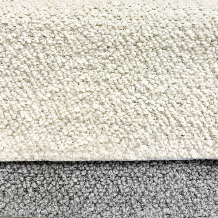 2 COLORS / Gray Beige Thick Boucle Upholstery Fabric