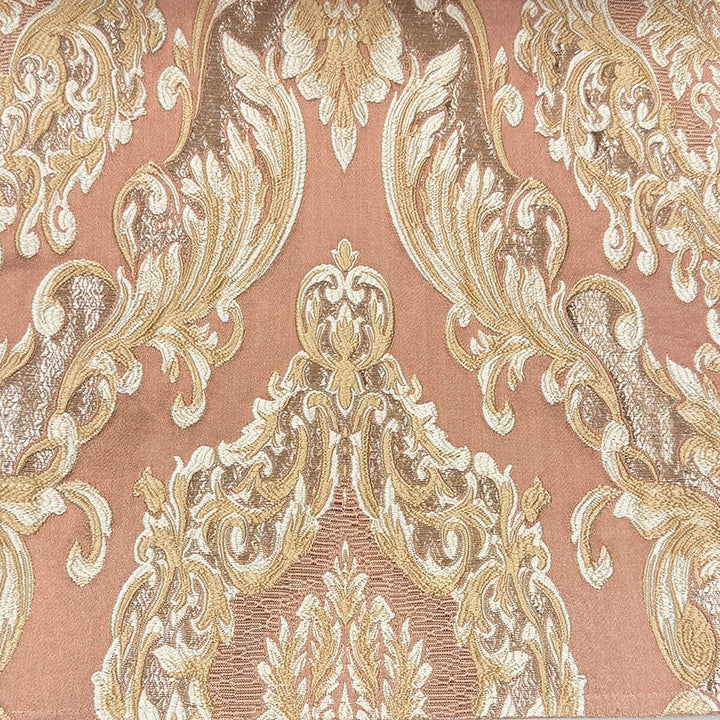 Eldenburg Blush Textured Damask Jacquard Brocade Fabric