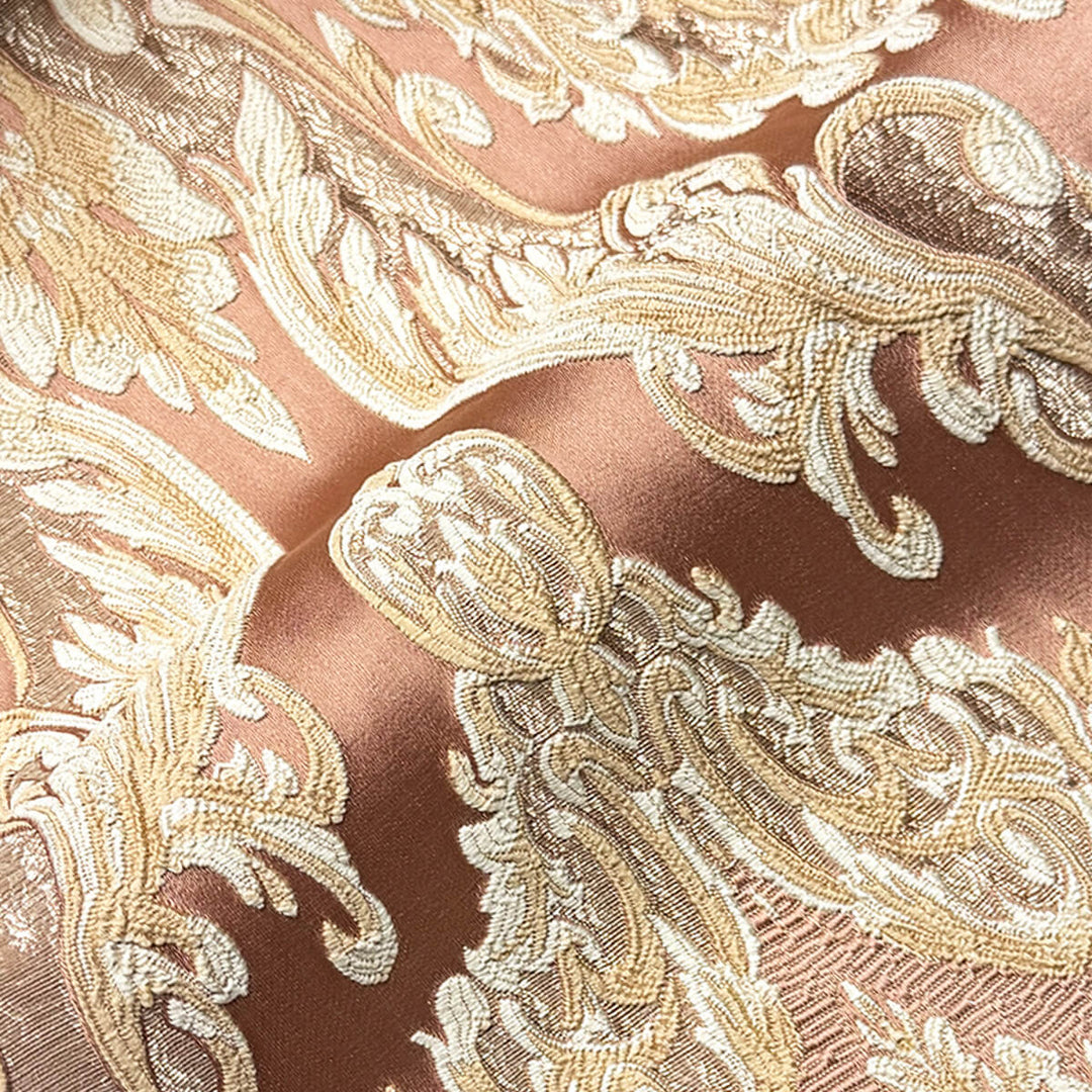 Eldenburg Blush Textured Damask Jacquard Brocade Fabric