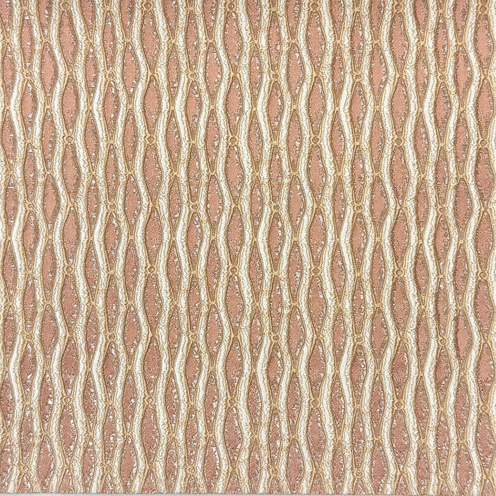 Montrelle Blush Textured Damask Jacquard Brocade Fabric