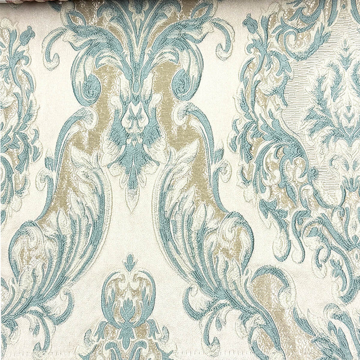 Eldenburg Sky Textured Damask Jacquard Brocade Fabric
