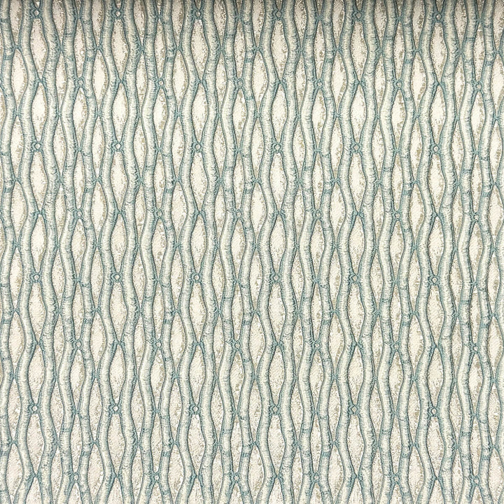 Montrelle Teal Blue Textured Damask Jacquard Brocade Fabric