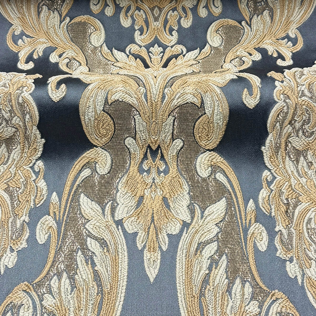 Eldenburg Ocean Textured Damask Jacquard Brocade Fabric