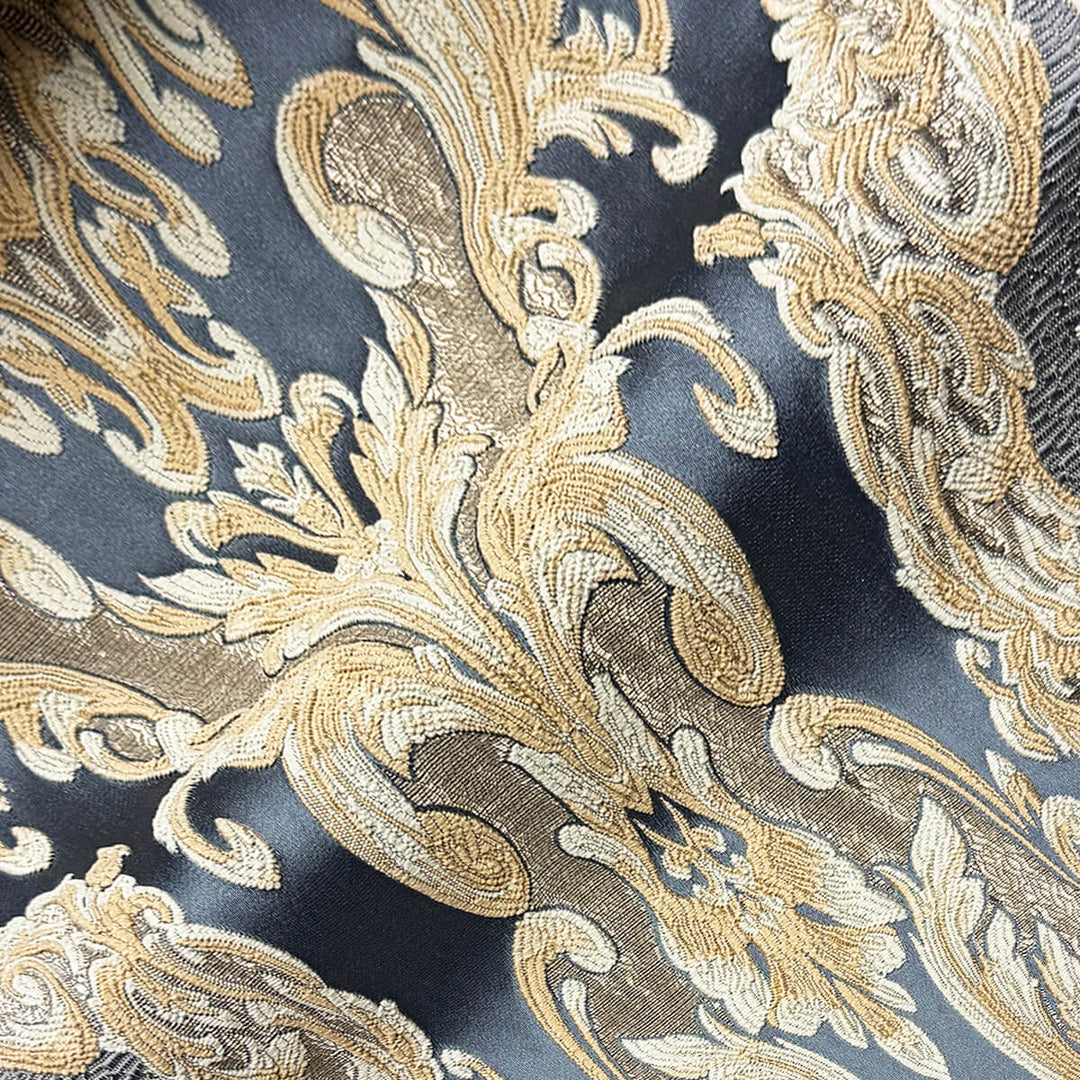 Eldenburg Ocean Textured Damask Jacquard Brocade Fabric