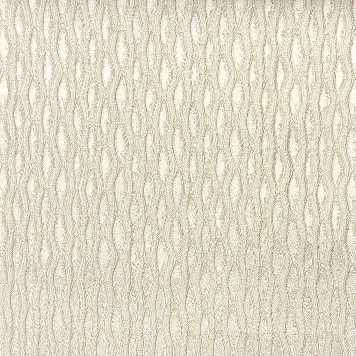 Montrelle Ivory Textured Damask Jacquard Brocade Fabric
