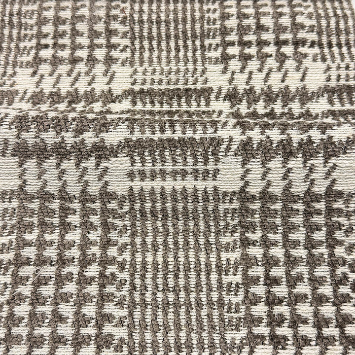 Virelle Brown Houndstooth Chenille Fabric