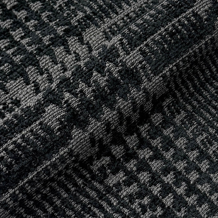 Virelle Ebony Houndstooth Chenille Fabric