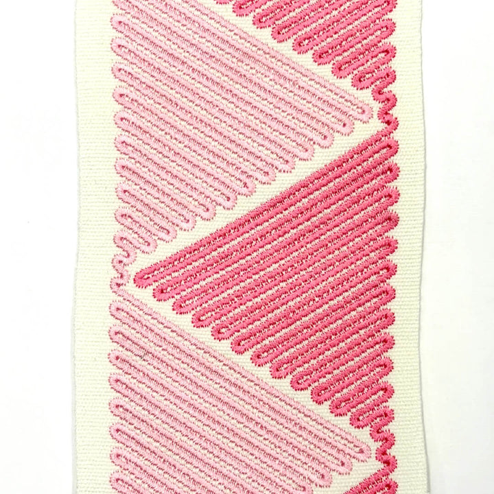 3 YARDS / 6 COLORS / Luvigne 4 inch Wide Decorative Embroidery Ribbon Tape Trim