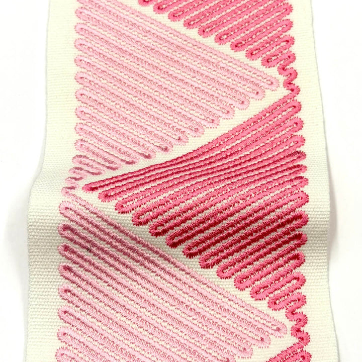 3 YARDS / 6 COLORS / Luvigne 4 inch Wide Decorative Embroidery Ribbon Tape Trim