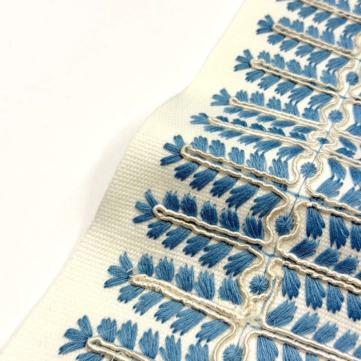 3 YARDS / 5 COLORS / Provenelle 4 inch Wide Decorative Embroidery Ribbon Tape Trim